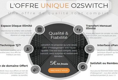 espace disque chez o2switch